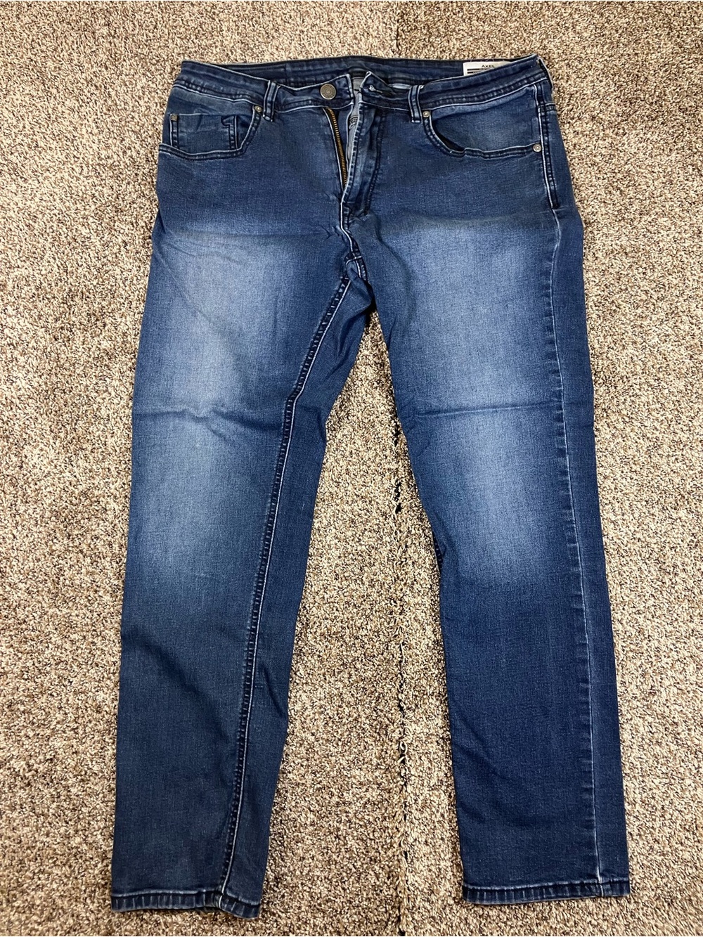 Slim Straight Men's Jeans in Dark Blue